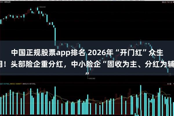 中国正规股票app排名 2026年“开门红”众生相!头部险企重分红,中小险企“固收为主、分红为辅”